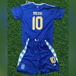 MESSI ARGENTINA Jersey, Shorts SetNWT Away Champion Version 2024 kids